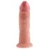 King Cock 9 - realistični dildo sa vakumom (23cm) - prirodna boja