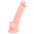 Medicinski silikon dildo (18cm) - prirodna boja