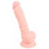 Medicinski silikon dildo (18cm) - prirodna boja