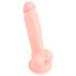 Medicinski silikon dildo (18cm) - prirodna boja