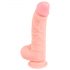 Medical - medicinski silikon dildo (20cm) - prirodna boja