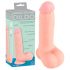 Medicinski silikon dildo, 20cm, prirodni ton