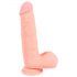 Medicinski silikon dildo, 20cm, prirodni ton