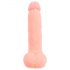 Medicinski silikon dildo, 20cm, prirodni ton