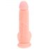 Medicinski silikon dildo, 20cm, prirodni ton