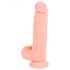 Medical Silicone Dildo - rovné dildo z lékařského silikonu (20 cm) - tělová barva