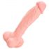 Medicinski silikon dildo (24cm) - prirodna boja