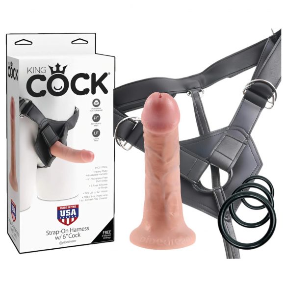 King Cock Strap-on 6 - Prirodni strap-on dildо