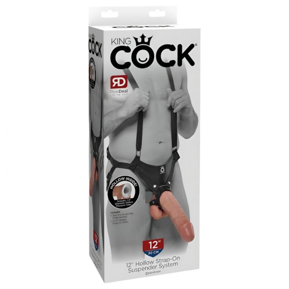 King Cock Strap-on 12 - kaiš sa dildo dodatkom (30cm)