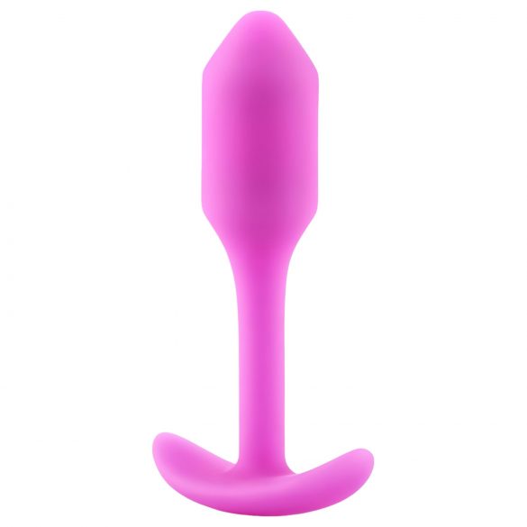 b-vibe Snug Plug 1 - ružičasti analni čep sa utezima (55g)