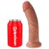 King Cock 8 dildo (20 cm) - tamna prirodnost