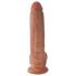 King Cock 9 testis dildo (23 cm) - braon