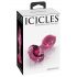 Icicles No. 79 - roze stakleni analni plug