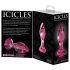 Icicles No. 79 - roze stakleni analni plug