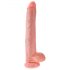 King Cock 14 veliki dildo sa testisima (35cm) - prirodni kolor