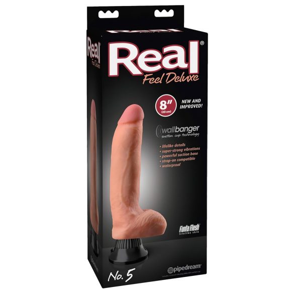 Real Feel Deluxe No.5 - prirodni realistični vibrator sa testisima