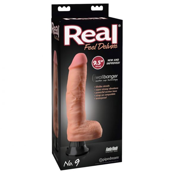 Real Feel Deluxe No.9 - prirodni realistični vibrator sa testisima