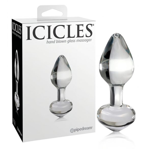 Icicles No. 44 - stakleni analni čep (providan)