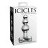 Icicles No. 47 - trostruki stakleni analni čep (prozirni)