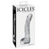 Icicles No. 61 - Stakleni dildo sa testisima i penisom (proziran)