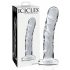 Icicles No. 62 - skleněné dildo ve tvaru penisu (průhledné)