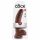 King Cock 9 - veliki dildo sa postoljem i testisima (23cm) - braon