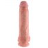 King Cock 11 - realistični dildo s testisima (28cm) - prirodna boja