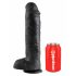 King Cock 11 - veliki crni dildo s testisima, 28cm