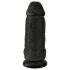 King Cock 9 Chubby - crni dildo sa testisima 23cm