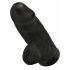 King Cock 9 Chubby - crni dildo sa testisima 23cm