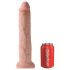 / King Cock 13 - Gigantski realistični dildo (33cm) - prirodna boja