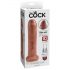 King Cock 7 - realistični dildo (18cm) - tamna koža