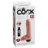 King Cock 8 - prirodni prskajući dildo (20cm)