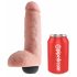 King Cock 8 - prirodni prskajući dildo (20cm)