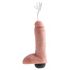 King Cock 8 - prirodni prskajući dildo (20cm)