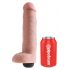 King Cock 10 – realistično prskajuće dildo (25cm) - prirodno