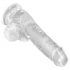 King Cock Clear 6 - Dildo sa vakumom, 15cm, realistično iskustvo!