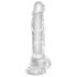 King Cock Clear 8 - realističan dildo s testisima (20cm)