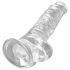 King Cock Clear 8 - realističan dildo s testisima (20cm)