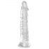 King Cock Clear 8 - Veliki dildo s vakuumskim postoljem (20cm)