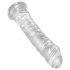 King Cock Clear 8 - Veliki dildo s vakuumskim postoljem (20cm)