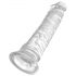 King Cock Clear 8 - Veliki dildo s vakuumskim postoljem (20cm)