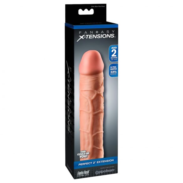 X-TENSION Perfect 2 - prirodni penis rukav 20,3cm