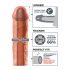 X-TENSION Mega 2 - prirodni realistični penis rukav (20,3cm)