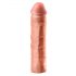 X-TENSION Mega 3 - Realističan penis košuljica (22,8 cm) - prirodna boja