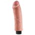 King Cock 8 - savitljivi realistični vibrator (25cm)