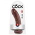 King Cock 8 dildo (20cm) - hnědý