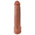 King Cock 15 - gigant dildo (38cm) - tamni natur