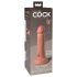 King Cock Elite 6 - realistični dildo sa postoljem (15cm) - prirodna boja