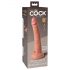 King Cock Elite 7 - realistični dildo sa vakumom (18cm) - prirodna boja